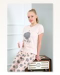 Moda Çizgi Women's Short Sleeve Pajama Set 20410