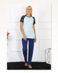 Moda Çizgi Women’s Sleeve Lace Combed Cotton Pajama Set 4148 Marketplace
