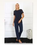 Moda Çizgi Women’s Sleeve Lace Combed Cotton Pajama Set 4150 Marketplace