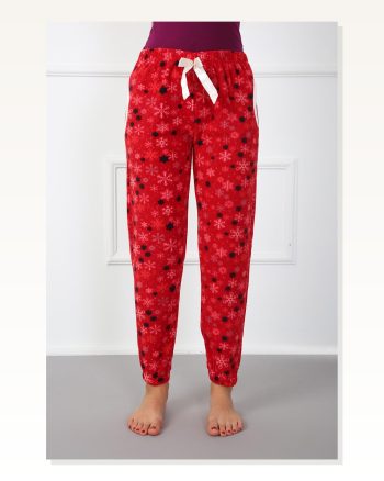 Moda Çizgi Women's Welsoft Polar Single Bottom Pajamas 210040