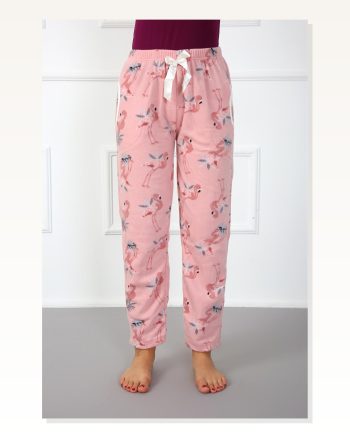 Moda Çizgi Women's Welsoft Polar Single Bottom Pajamas 210044