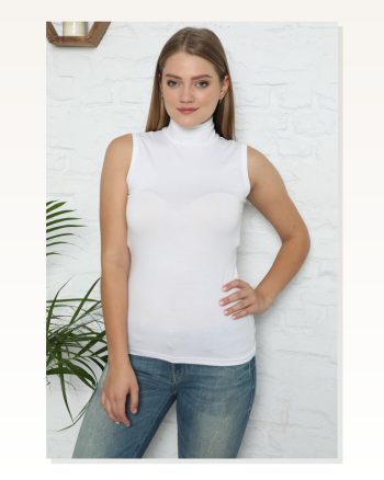 Moda Çizgi Women's Zero Sleeve Half Turtleneck Body 262B