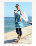 Moda Çizgi Zero Sleeve Patterned Half Hijab Swimsuit 33009 Marketplace
