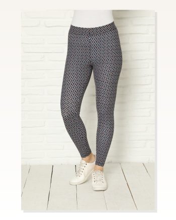 Moda Stripe Combed Cotton Lycra Tights 5884