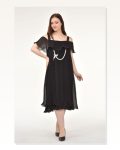 Off Shoulder Strappy Black Dress MC9412