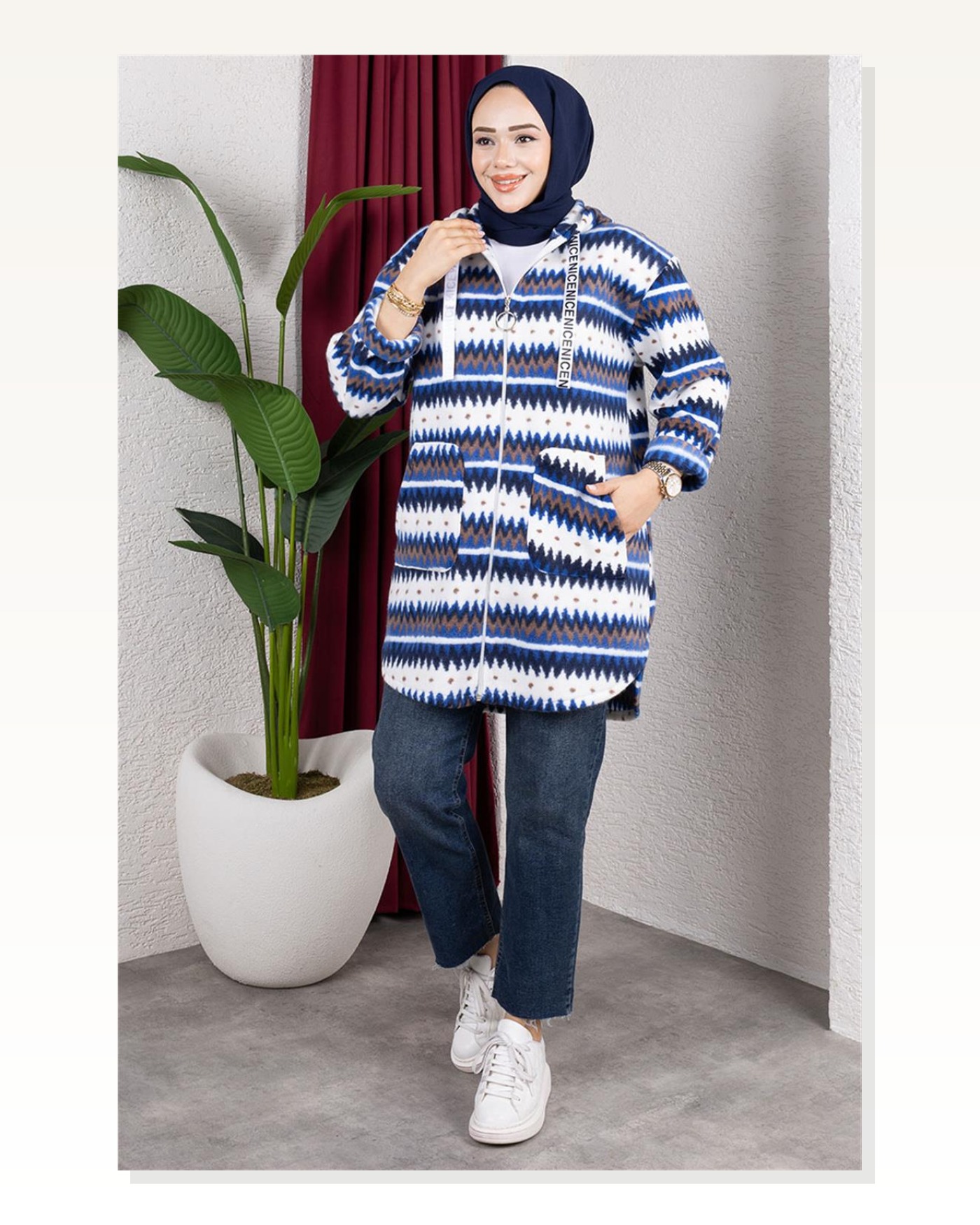 Polar Kap ZİKZAK DESEN SAKS Marketplace blank