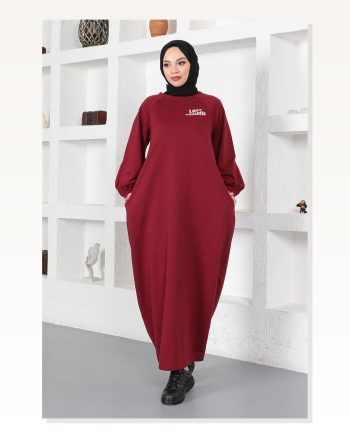 Şalvar Model Salaş Elbise BORDO