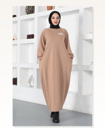 Şalvar Model Salaş Elbise Vizon