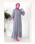 Tesettür Model Elbise GRİ Marketplace