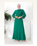 Tesettür Model Elbise ZÜMRÜT YEŞİLİ Marketplace