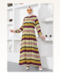 Yakası Bağcıklı Viskon Elbise SARI Marketplace
